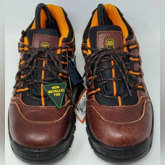 Dan Post Men\'s Size 8 Low Hiker Oxblood Composite Toe Leather Brown DP63783 New